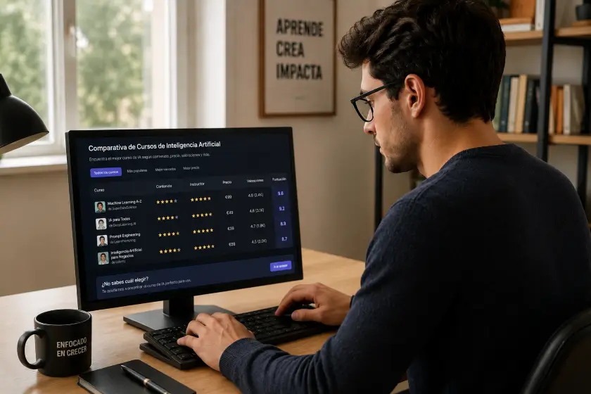 Comparando cursos online de inteligencia artificial